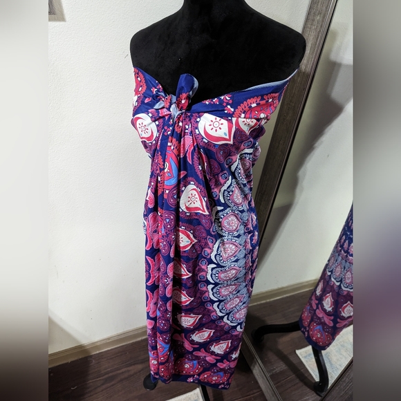 NWOT Convertible BOHO Sarong Cover Up - Picture 3 of 12